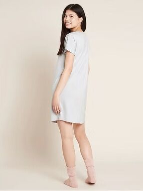 Boody Goodnight Nightdress Eco Bamboo Viscose Sleep Shirt Dove Gray Size M
